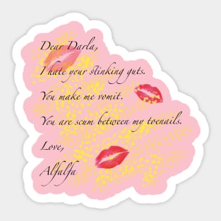 Alfalfa’s love letter Sticker